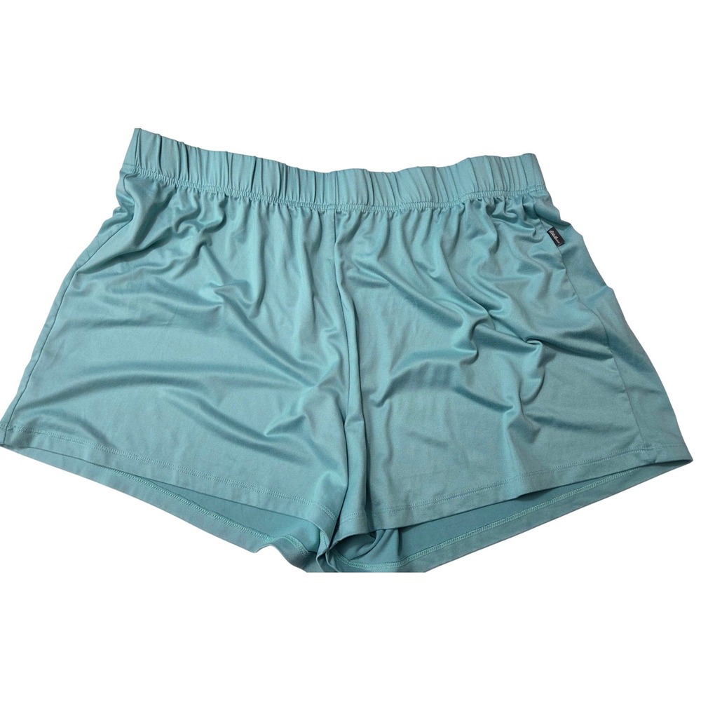 Eddie Bauer Sleepwear Shorts‎ Women's XXL Seafoam Green Aqua Knit Lounge Pajamas